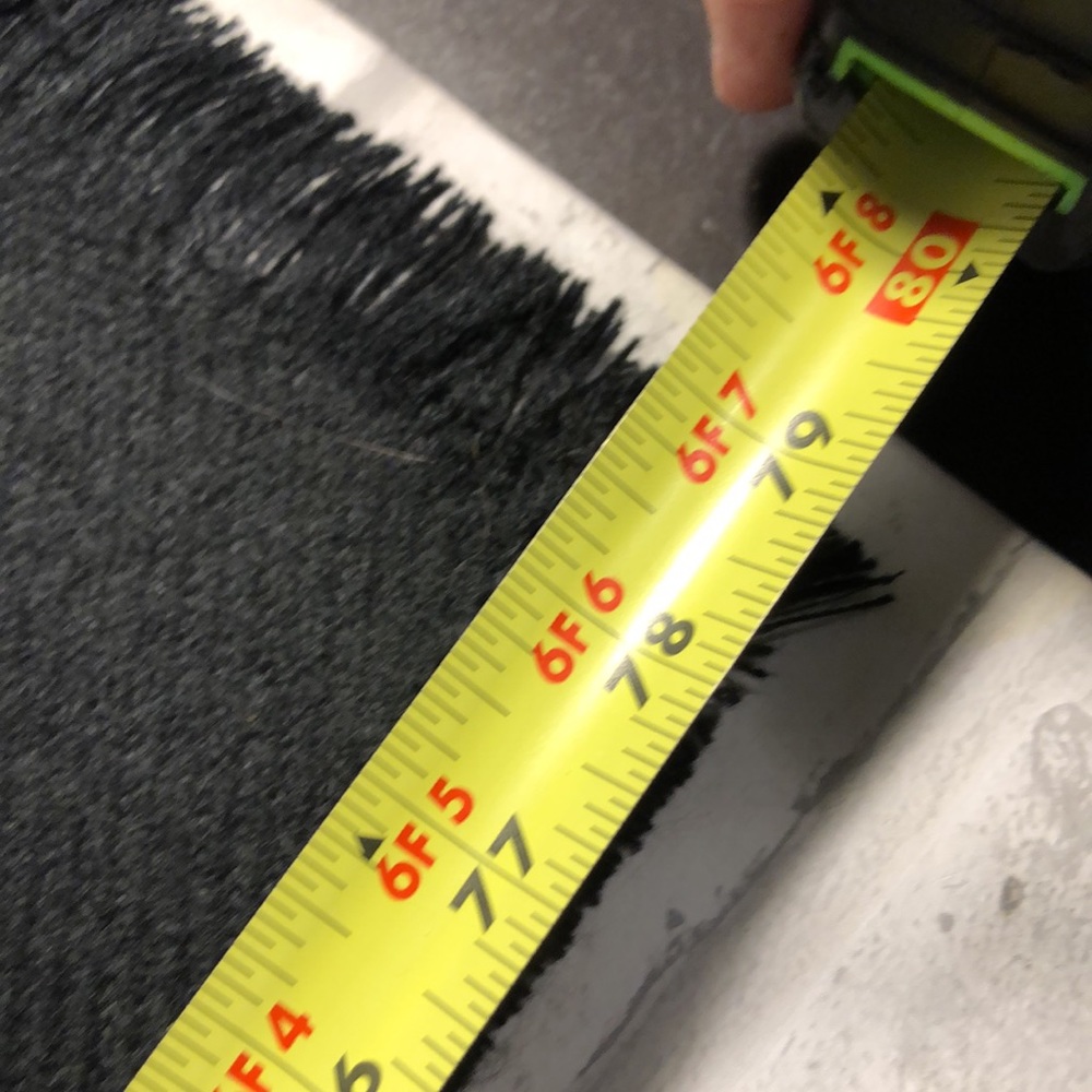 Steve Madden black acrylic knit scarf new with tags 13 by 80 inch fringe unisex - Picture 10 of 11